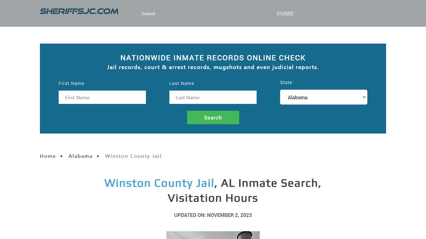 Winston County Jail, AL Inmate Search, Visitation Hours